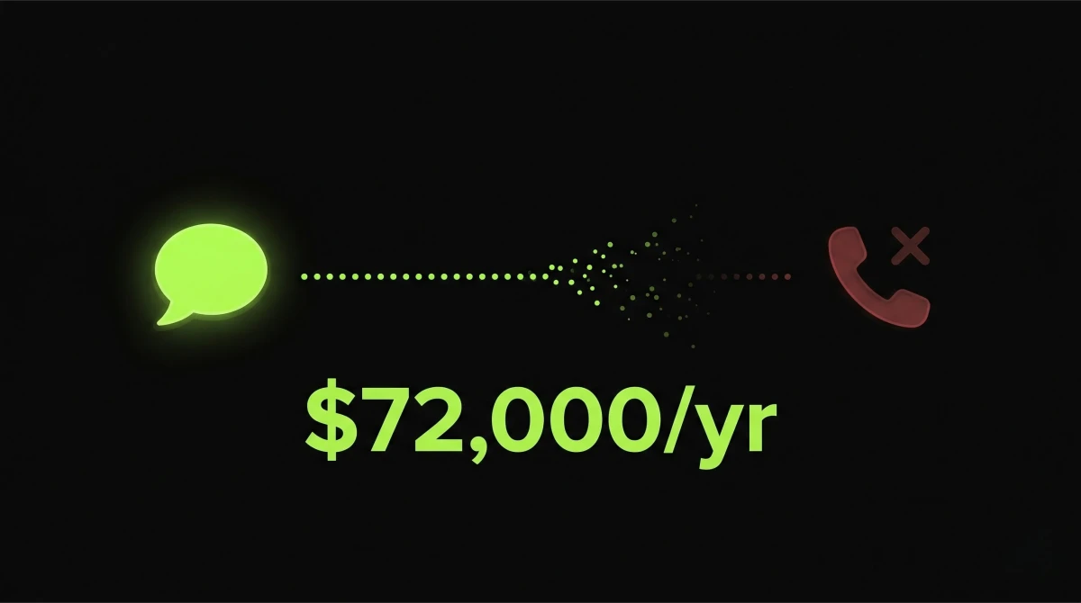 Infographic showing $72,000 annual revenue lost when referrals don't convert due to weak digital presence